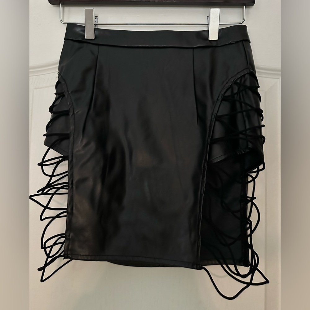 Leather Mini Skirt